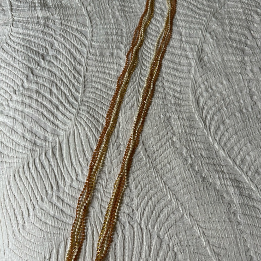 Elegant Gold Beaded Necklace